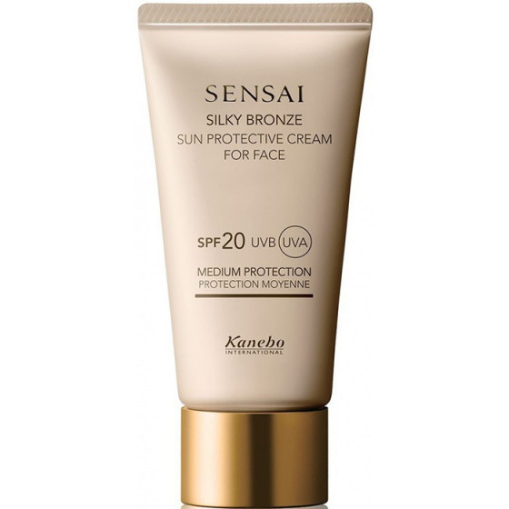 Kanebo Sensai Silky Bronze Sun Protective Cream For Face - Солнцезащитный крем для лица SPF20