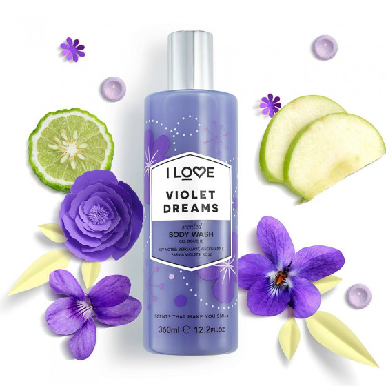 I Love Violet Dreams Body Wash - Гель для душа "Фиалковые мечты" - 1