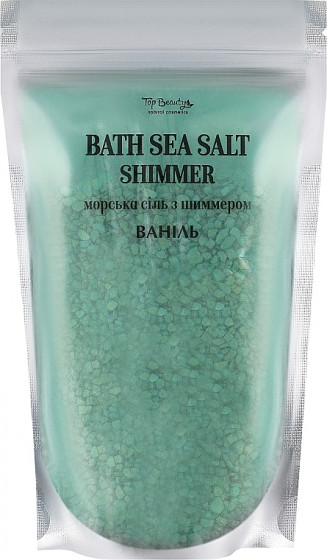 Top Beauty Bath Salt - Соль морская с шиммером для ванны "Ваниль"