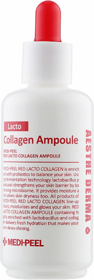 Medi Peel Red Lacto Collagen Ampoule - Коллагеновая сыворотка для лица с лактобактериями и аминокислотами