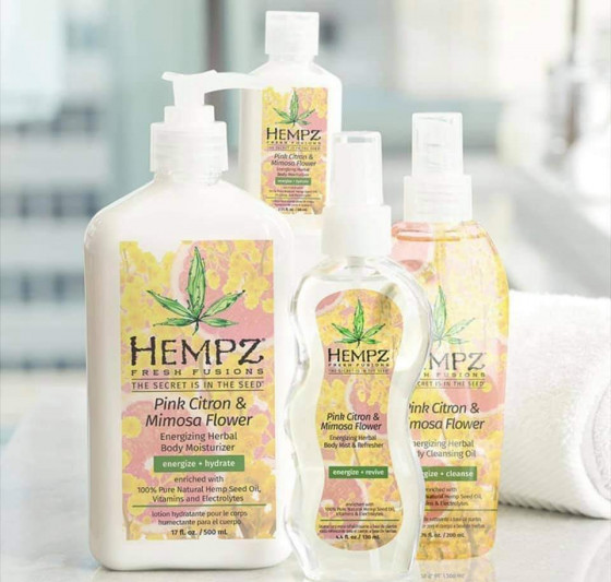 Hempz Fresh Fusions Pink Citron & Mimosa Flower Energizing Herbal Body Mist & Refresher - Освежающий спрей для тела "Розовый лимон и Мимоза" - 4