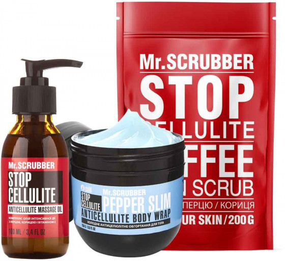 Mr.Scrubber Cold Anti-cellulite Set - Антицеллюлитный набор для тела