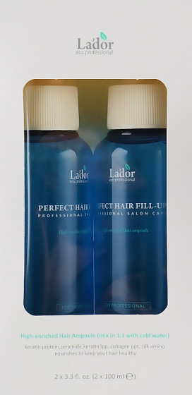 La’dor Perfect Hair Fill-Up Duo Set - Набор филлеров для волос с эффектом ламинирования - 1