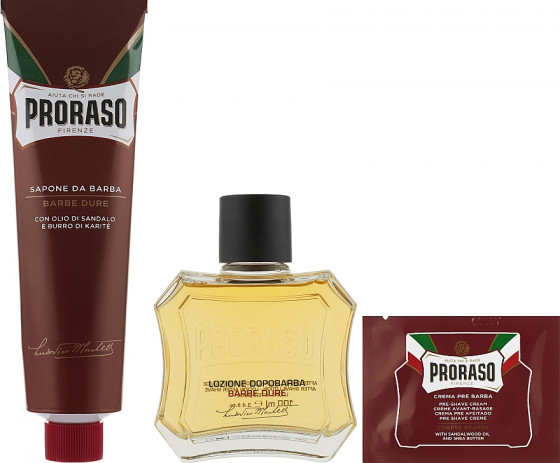 Proraso Red Classic Shaving Duo - Подарочный набор для бритья жесткой щетины - 2