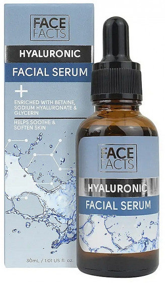 Face Facts Hyaluronic Hydrating Facial Serum - Гиалуроновая увлажняющая сыворотка для лица