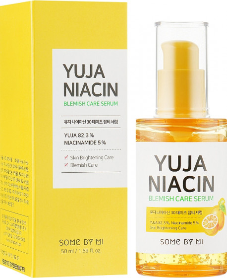 Some By Mi Yuja Niacin Blemish Care Serum - Выравнивающая тон сыворотка - 1