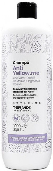 Termix Style.Me Anti Yellow.me Shampoo - Шампунь против желтизны для светлых волос