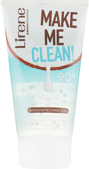 Lirene Make Me Clean Gel - Вулканический гель для умывания