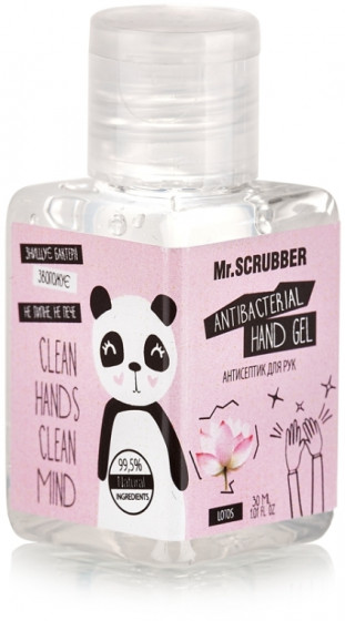 Mr.Scrubber Antibacterial Hand Gel "Lotus" - Антисептик для рук