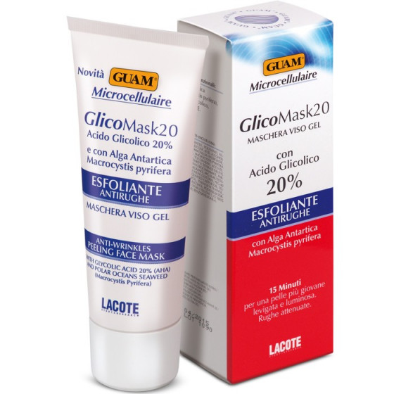 GUAM Glico Mask 20 - Микроклеточная гликолевая маска для лица