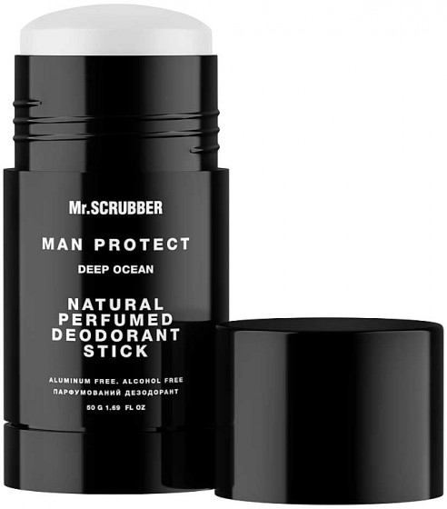 Mr.Scrubber Natural Perfumed Deodorant Stick "Man Protect Deep Ocean" - Натуральный парфюмированный дезодорант 