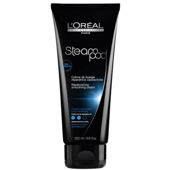 L’Oreal Professionnel Steampod Replenishing Smoothing Cream - Разглаживающий крем для нормальных волос