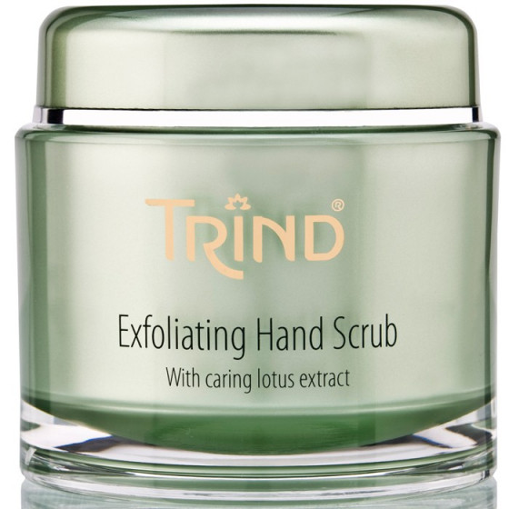 Trind Professional Manicure & Pedicure Exfoliating Hand Scrub - Отшелушивающий крем-скраб для рук с лотосом