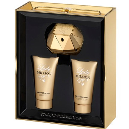 Paco Rabanne Lady Million - Подарочный набор (EDP80+EDP10+B/L100) - 1