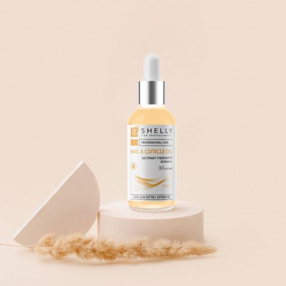 Shelly Nail & Cuticle Oil with Grapefruit Extract and Vitamin A - Масло для ногтей и кутикулы с экстрактом грейпфрута и витамином А - 1