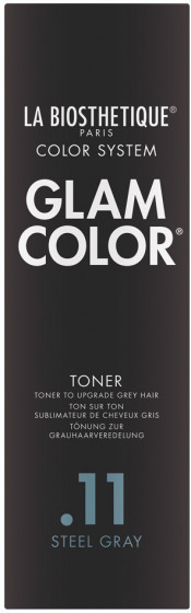 La Biosthetique Glam Color Toner Steel Gray .11 - Тонер с антижелтым эффектом для седых волос - 2