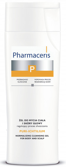 Pharmaceris P Puri-Ichtilium Body and Scalp Wash Gel - Гель для мытья кожи головы и тела