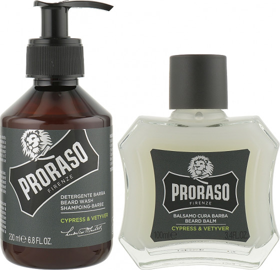 Proraso Cypress & Vetyver Beard Care Set - Подарочный набор для ухода за бородой - 1