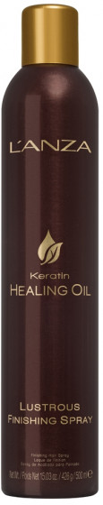 L'anza Keratin Healing Oil Lustrous Finishing Spray - Лак с кератиновым эликсиром для сияния волос