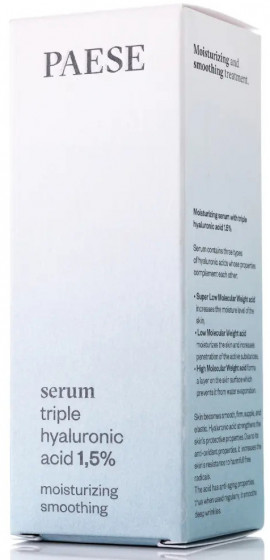 Paese Hyaluronic Acid 1.5% Triple Serum - Гиалуроновая сыворотка для лица - 2