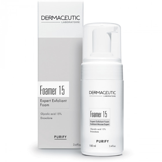 Dermaceutic Foarmer 15 - Очищающая пенка-эксфолиант для жирной кожи