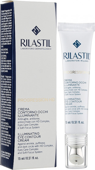 Rilastil Progression HD Illumination Eye-Contour Cream - Антивозрастной крем для зоны вокруг глаз - 1