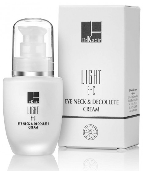 Dr. Kadir Light E+C Eye Neck & Decolte Cream - Крем для области вокруг глаз, шеи и декольте