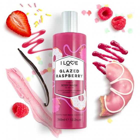 I Love Glazed Raspberry Bodywash - Гель для душа "Глазированная малина" - 1