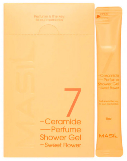 Masil 7 Ceramide Perfume Shower Gel Sweet Flower - Гель для душа с керамидами с ароматом сладких цветов