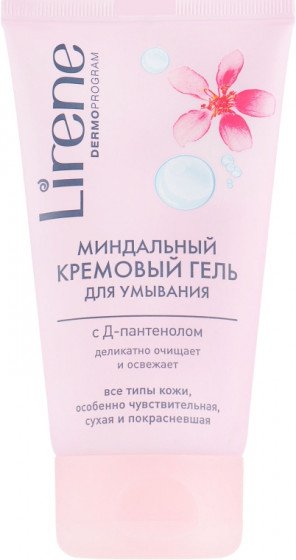 Lirene Dermo Program Almond Creamy Cleaning Gel with D-Panthenol - Очищающий крем-гель с миндалем и Д-пантенолом