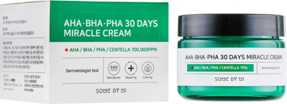 Some By Mi AHA/BHA/PHA 30 Days Miracle Cream - Крем для проблемной кожи с кислотами - 1