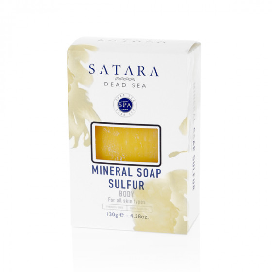 Satara Dead Sea Mineral Sulfur Face&Body Soap - Минеральное серное мыло