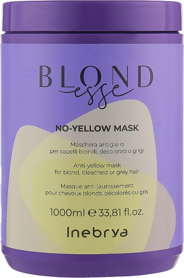 Inebrya Blondesse No-Yellow Mask - Маска для осветленных или седых волос