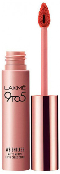 Lakme India 9 to 5 Weightless Mousse Lip & Cheek Color - Жидкая помада для губ