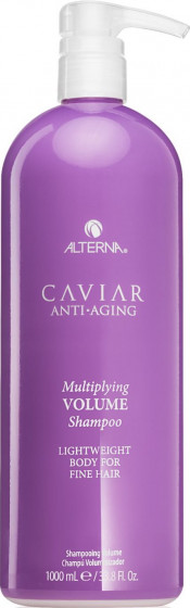 Alterna Caviar Anti-Aging Multiplying Volume Shampoo - Безсульфатный шампунь для многомерного объема волос с экстрактом черной икры