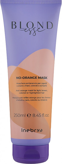 Inebrya Blondesse No-Orange Mask - Маска для окрашенных волос, против оранжевого цвета