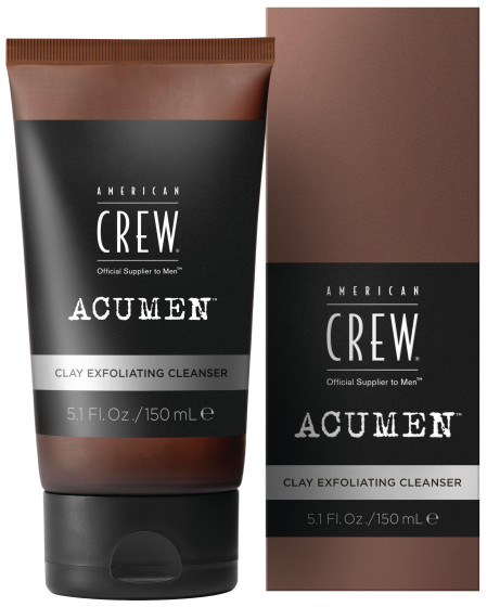 American Crew Acumen Clay Exfoliating Cleanser - Отшелушивающее очищающее средство для умывания с глиной