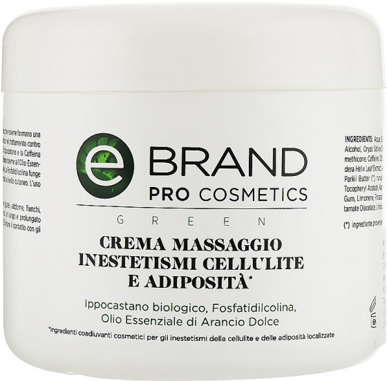 Ebrand Crema Massaggio Inestetismi Cellulite - Антицеллюлитный массажный крем с фосфатидилхолином