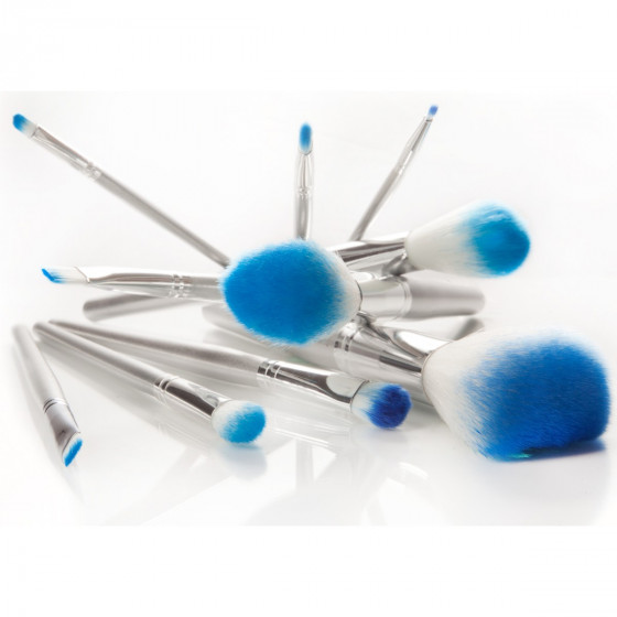 Bellapierre Professional Brush Set Blue - Профессиональный набор из 10 кистей для макияжа - 2