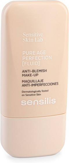 Sensilis Pure Age Perfection Make-Up - Себорегулирующий и матирующий флюид с тоном