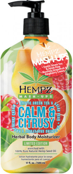 Hempz Mash-Ups Calm & Citrusy Herbal Body Moisturizer - Молочко для тела "Зеленый чай-Грейпфрут-Малина"