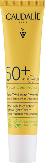 Caudalie Vinosun Protect Very High Lightweight Cream SPF 50+ - Легкий солнцезащитный крем для лица
