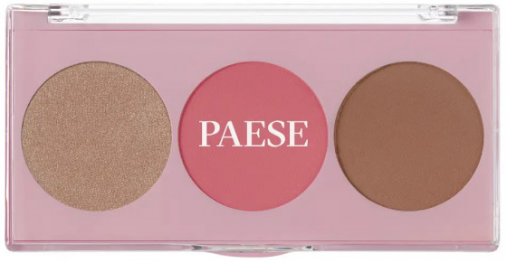 Paese Trio Contour Pallet - Контурная палитра 3 в 1 Румяна + Хайлайтер + Бронзер