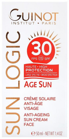 Guinot Age Sun Anti-Ageing Sun Cream Face SPF30 - Антивозрастной крем от солнца для лица - 1