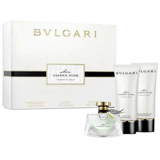 Bvlgari Mon Jasmin Noir L'Eau Exquise - Подарочный набор (EDT50+S/G75+B/L75)