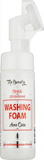 Top Beauty Acne Care Washing Foam - Пенка для умывания анти-акне со щеточкой