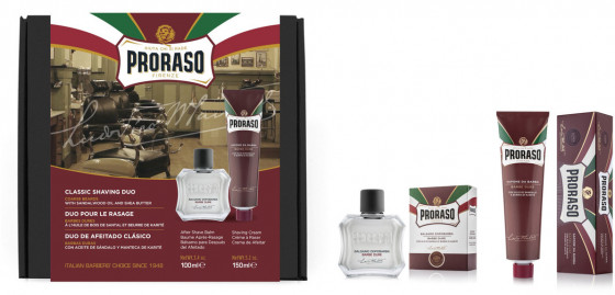 Proraso Red Classic Shaving Duo - Подарочный набор для бритья жесткой щетины - 2