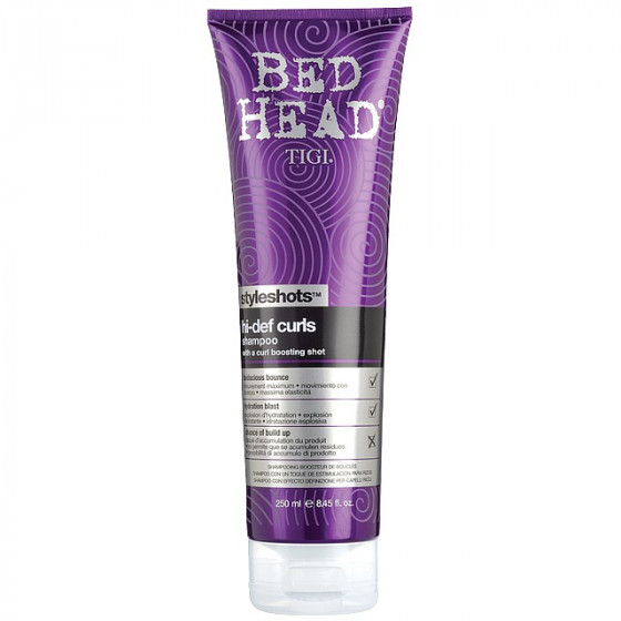 Tigi Bed Head Styleshots Hi-Def Curls Shampoo - Выделяющий кудри и защищающий от влажности шампунь