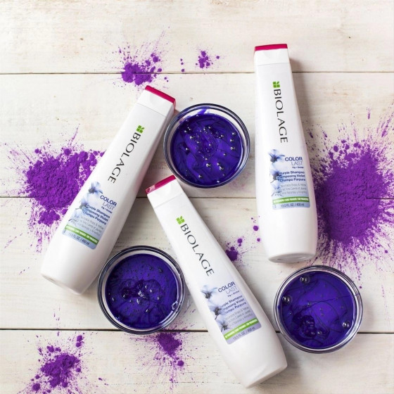 Matrix Biolage Colorlast Purple Shampoo - Шампунь для нейтрализации медных и желтых оттенков окрашенных волос - 2