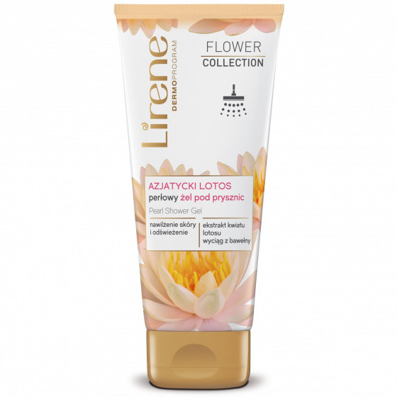 Lirene Flower Collection Asian Lotus Pearl Shower Gel - Гель для душа "Азиатский Лотос"